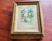 Vintage Storage Box Looks Like a Book Standing Up Trinket Box Treasure Box Shabby Chic Box Photo Prop