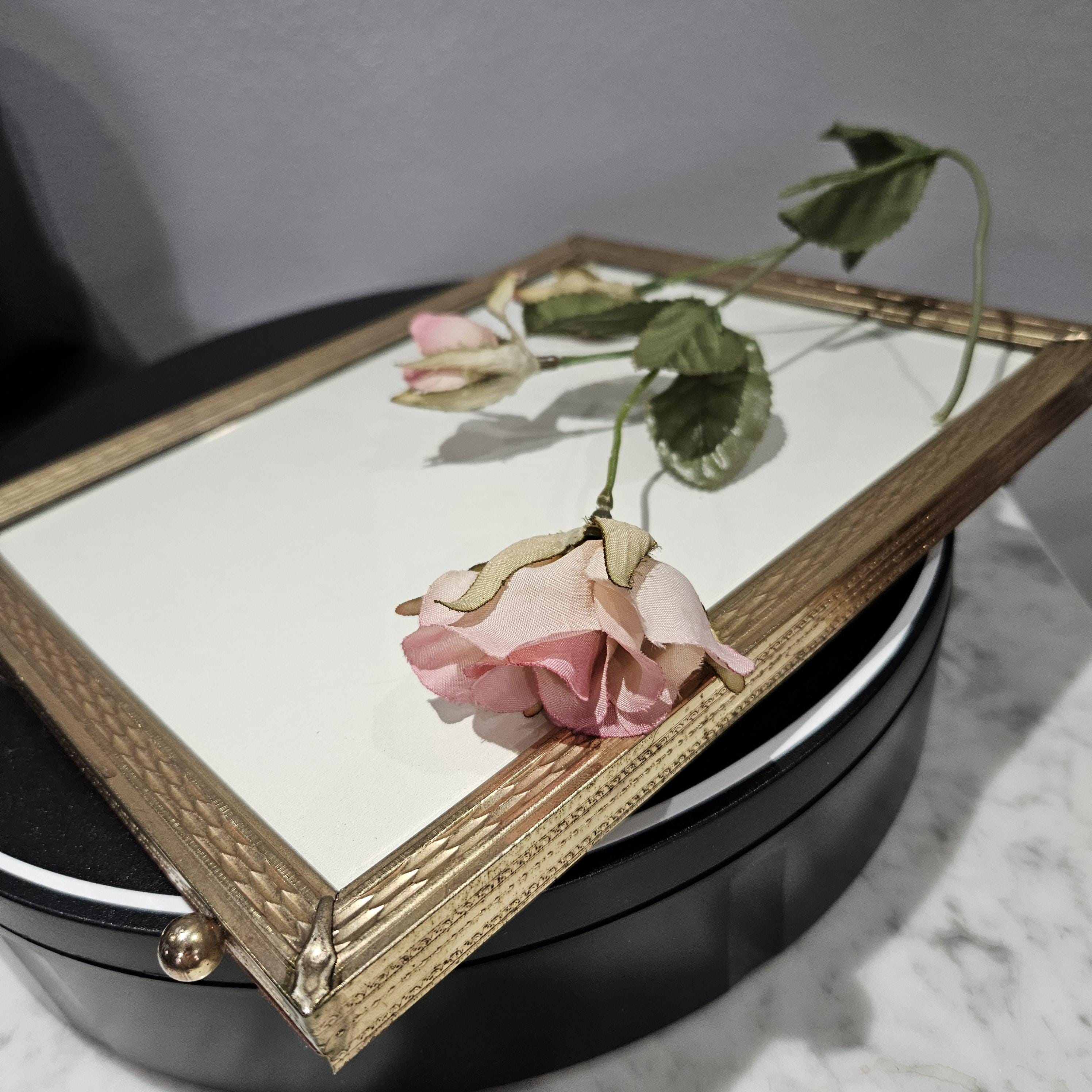 Vintage Gold Metal 8x10 Photo Frame Footed- Art Deco - Etsy