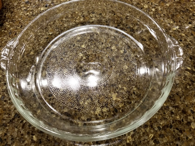 Vintage Glasbake Pie Plate Glass Baking Dish With Handles and Etsy