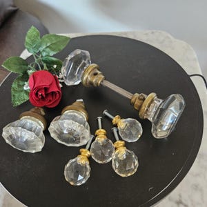 Vintage Glass Door Knobs Whole Lot For 1 Price Replacement Parts of Vintage Hardware