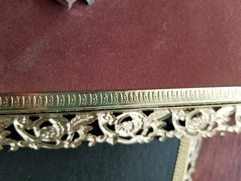2 8x10 Metal Frames Vintage Fancy Filigree Frames Free Standing or Hanging Wedding Items Frame # 7