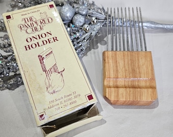 Pampered Chef Onion Cheese Meat Holder Vintage Kitchen Utensil