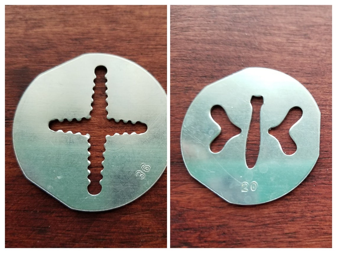 Vintage Mirro Cookie Press Disks Circa 1950s Sold Separately Etsy