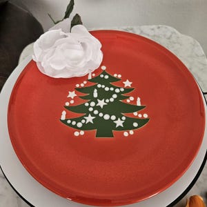Waechtersbach Christmas Tree Collection Vintage Dinner Plates