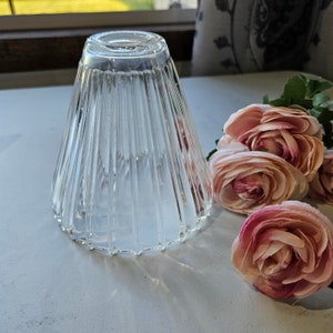 Clear Glass Replacement Lamp Shade Heavy Sold Individually 2 Available  #1R