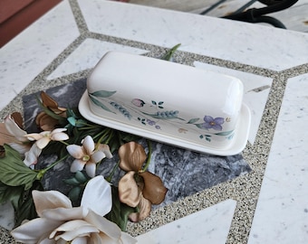 Vintage Pfaltzgraff Covered Butter Dish 1/4 Pound