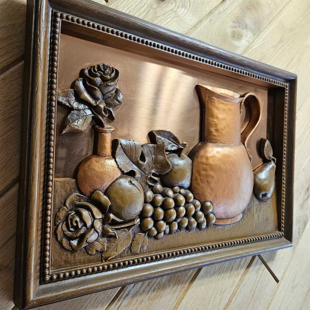 Vintage Plastic and Metal Kitchen Wall Decor 3-D Art Work From - Etsy