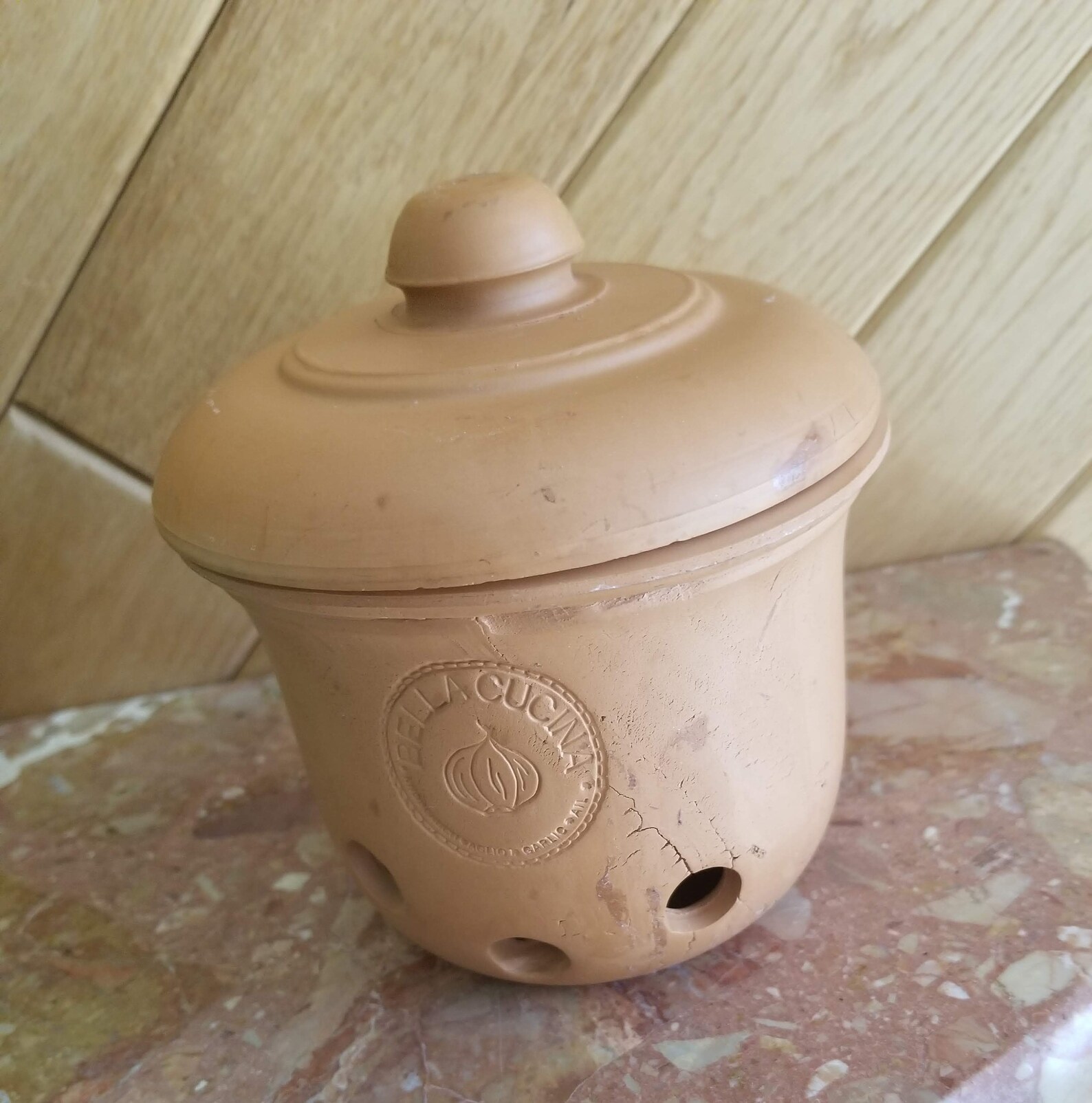 Garlic Keeper Terracotta Garlic Container Made in Italy Etsy