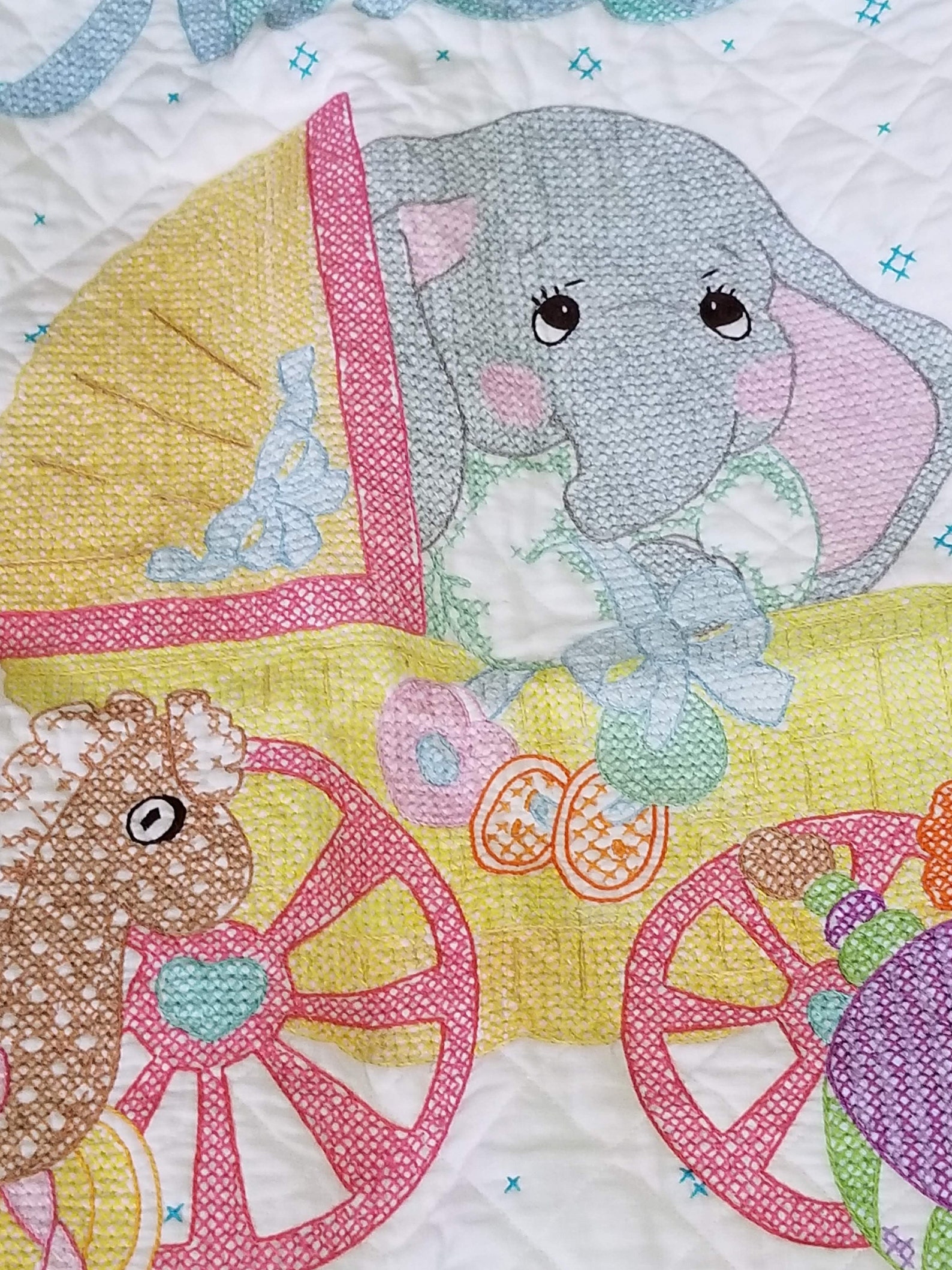 Vintage Baby Blanket Child's Bedding Retro Baby Linens Etsy