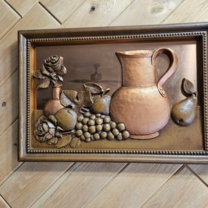 Vintage Plastic and Metal Kitchen Wall Decor 3-D Art Work From Around ...