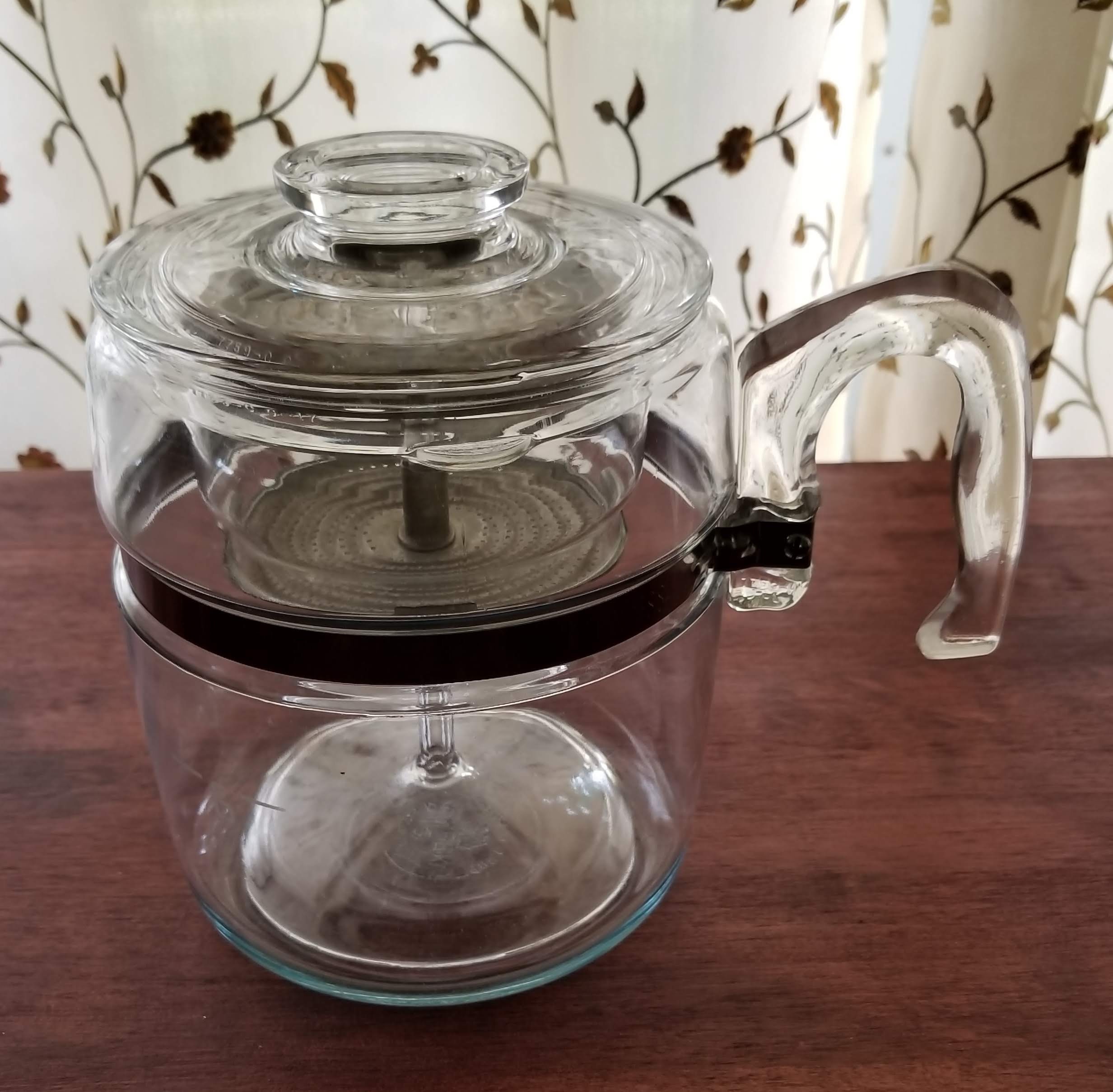 Pyrex Percolator Stove Top Coffee Pot 9 Cup Glass Coffee Pot -  India