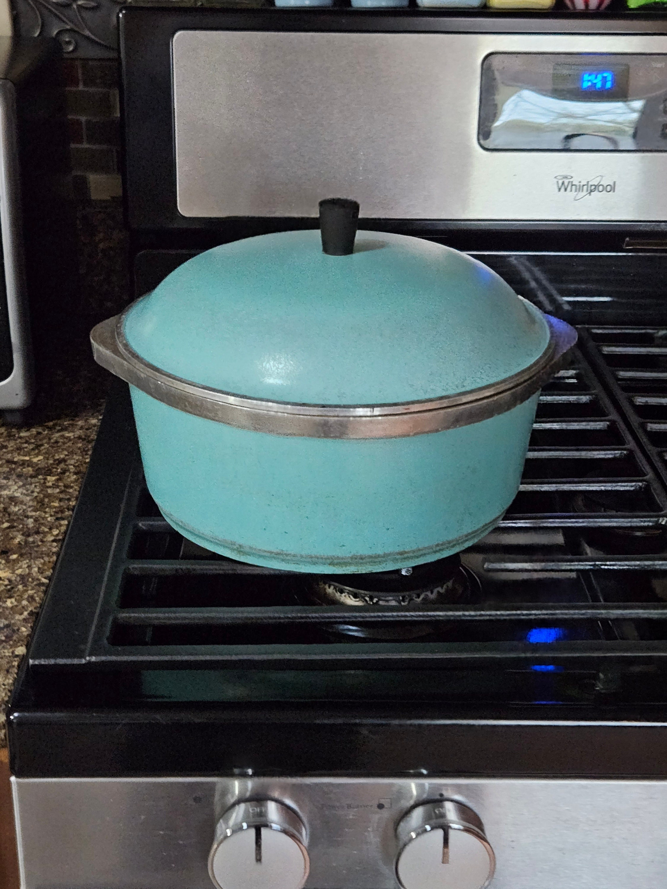 Vintage Club Cast Aluminum 4 1/2 Quart Dutch Oven Stock Pot w/Lid