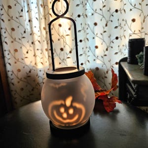 Vintage Partylite Candle Holder Lantern with Halloween & Christmas Sleeves