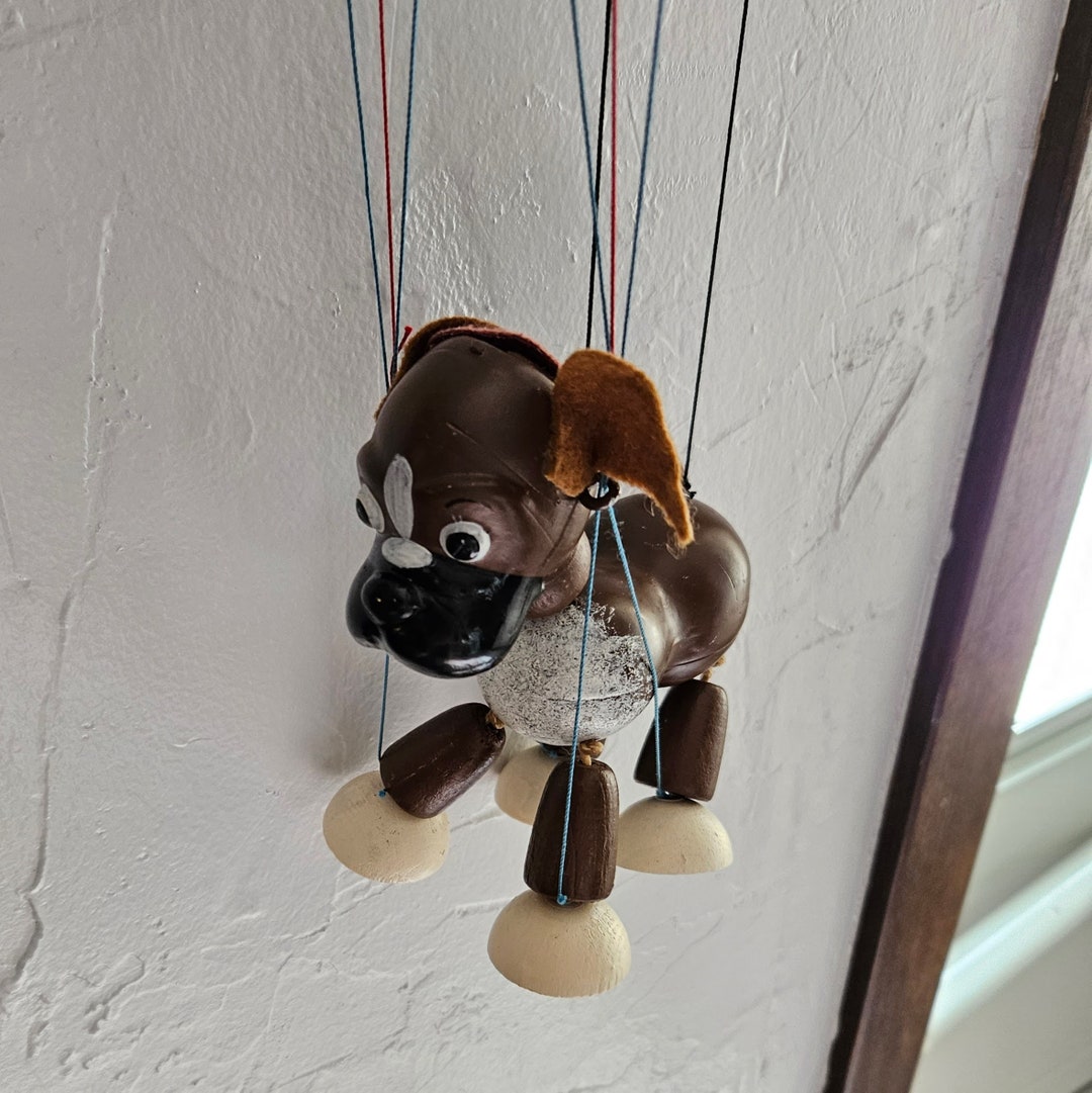 Vintage Circa 1960s Pelham Puppets Marlborough Wilts Bengothe Boxer Dog