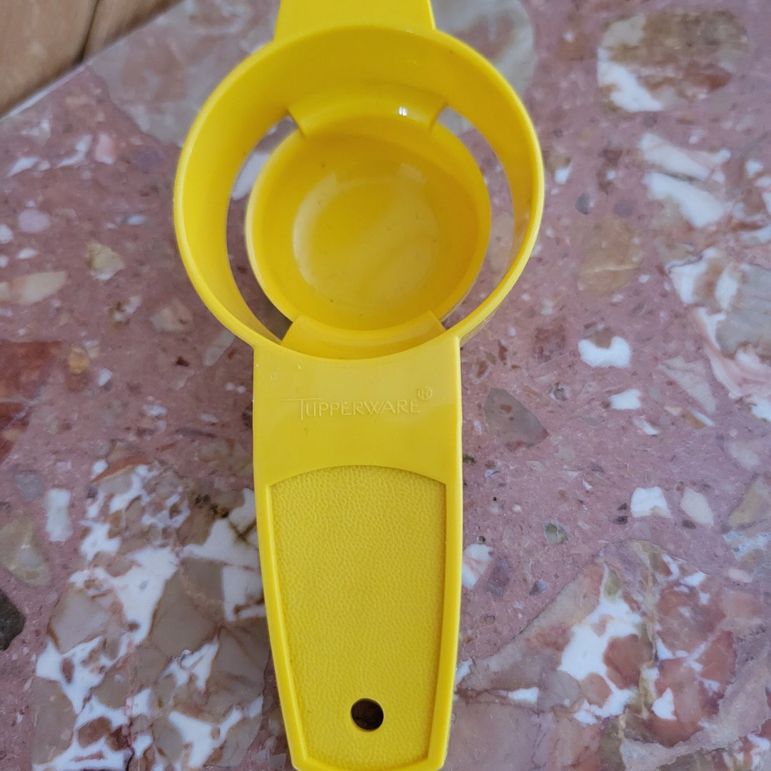 Vintage Tupperware Yellow Egg Separator Retro Kitchen Gadgets Etsy
