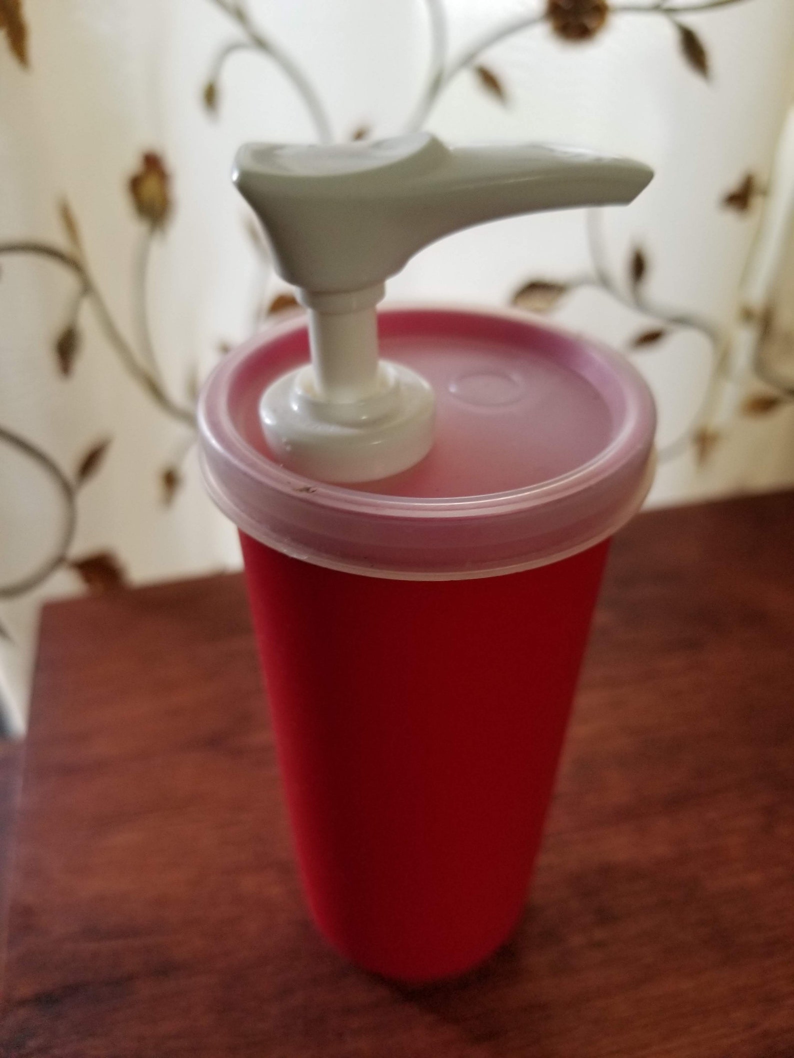 Tupperware Ketchup and Mustard Pump Container Yellow and Red Etsy