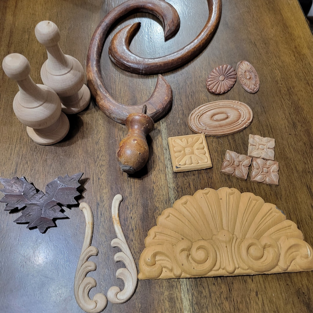 Vintage Furniture Trim Pieces Wood Trim Furniture Restoration Supplies