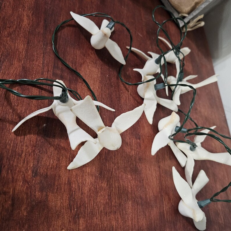 Vintage Christmas Lights by Silvestri String of 10 Doves Works 2