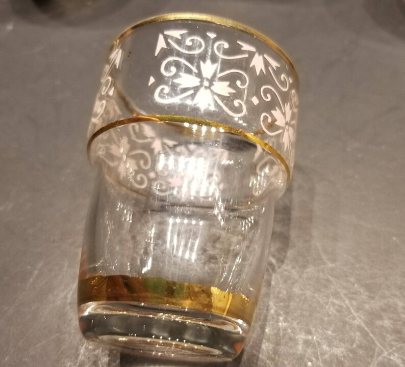 Vintage Shot Glasses Set of 6 Glasses Belgium Made Hand Etsy