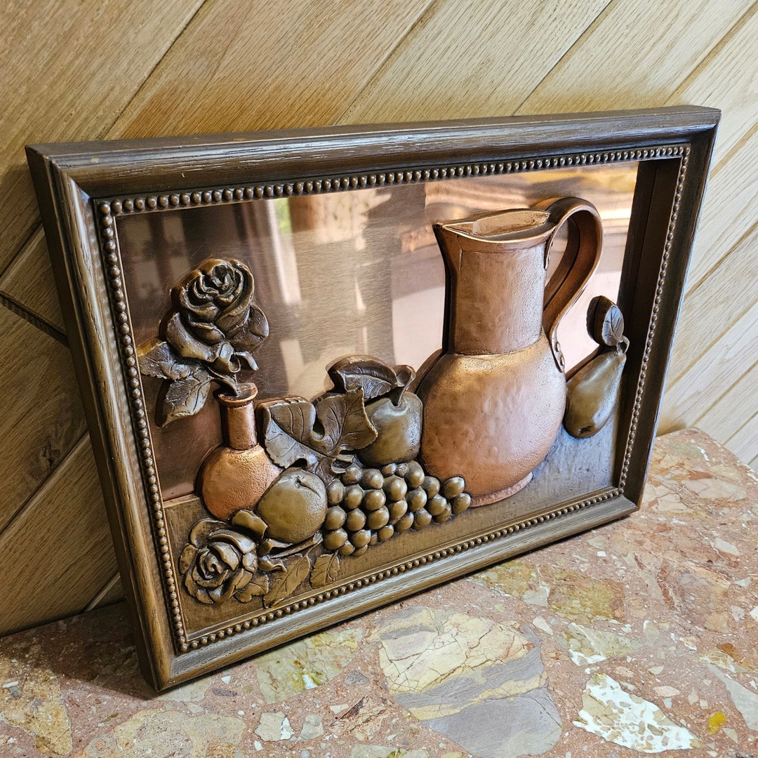 Vintage Plastic and Metal Kitchen Wall Decor 3-D Art Work From Around ...