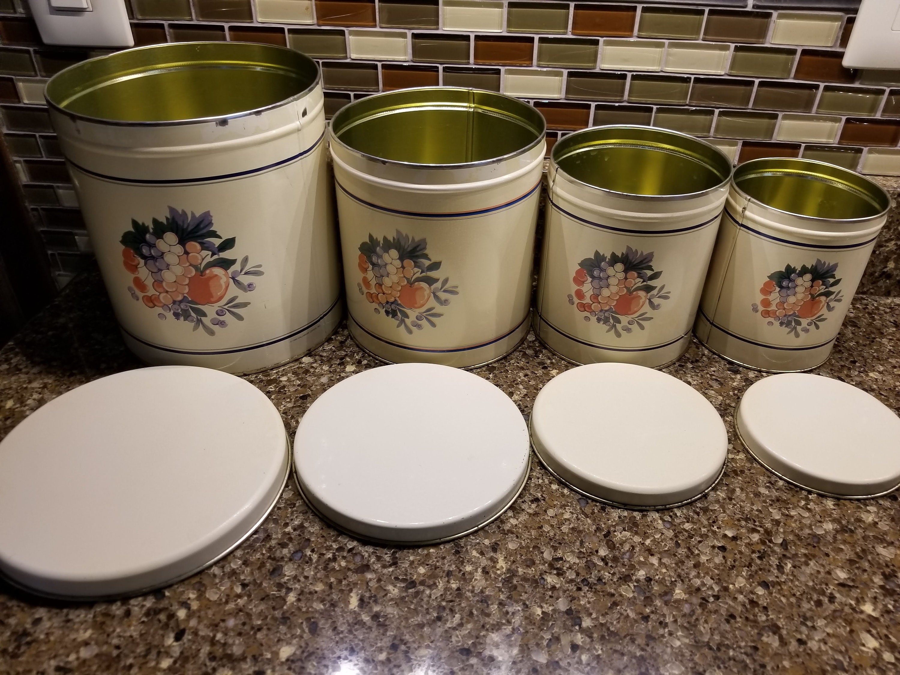Home & Living Kitchen Storage Vintage Ballonoff Hallmark Canister Set ...