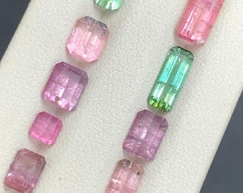 7.78ct Natural Mixed Color Unheated Loose Tourmaline Gemstone Lot For Jewelry Designers.