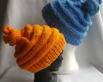 Emma's Quirky Hat PDF knitting pattern for babies and toddlers