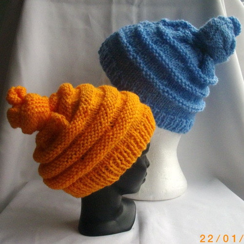 Emma's Quirky Hat PDF knitting pattern for babies and toddlers image 1