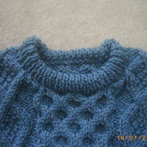Bruadair Baby and Toddler Aran Sweater PDF Knitting Pattern | Etsy