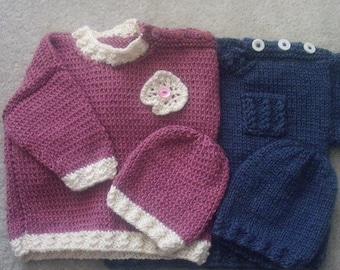 Rosaleen Baby & Toddler tunic sweater knitting pattern