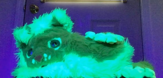 Gloopy Neon Puppy Alien Fursuit Mini Partial - Etsy