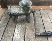Antique Food Chopper, meat grinder, Kitchen appliance,cast iron, iron appliance, vintage kitchen, vintage, enterprise, tinned meat grinder,