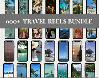 Paquete de más de 900 vídeos de viajes: contenido de TikTok de MRR (editable en Canva)
