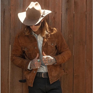 Leather suede jacket deals