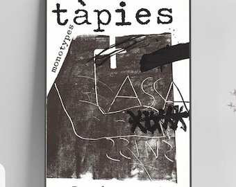 1974 – Antoni Tàpies – Original Exhibition Poster – Vintage Art