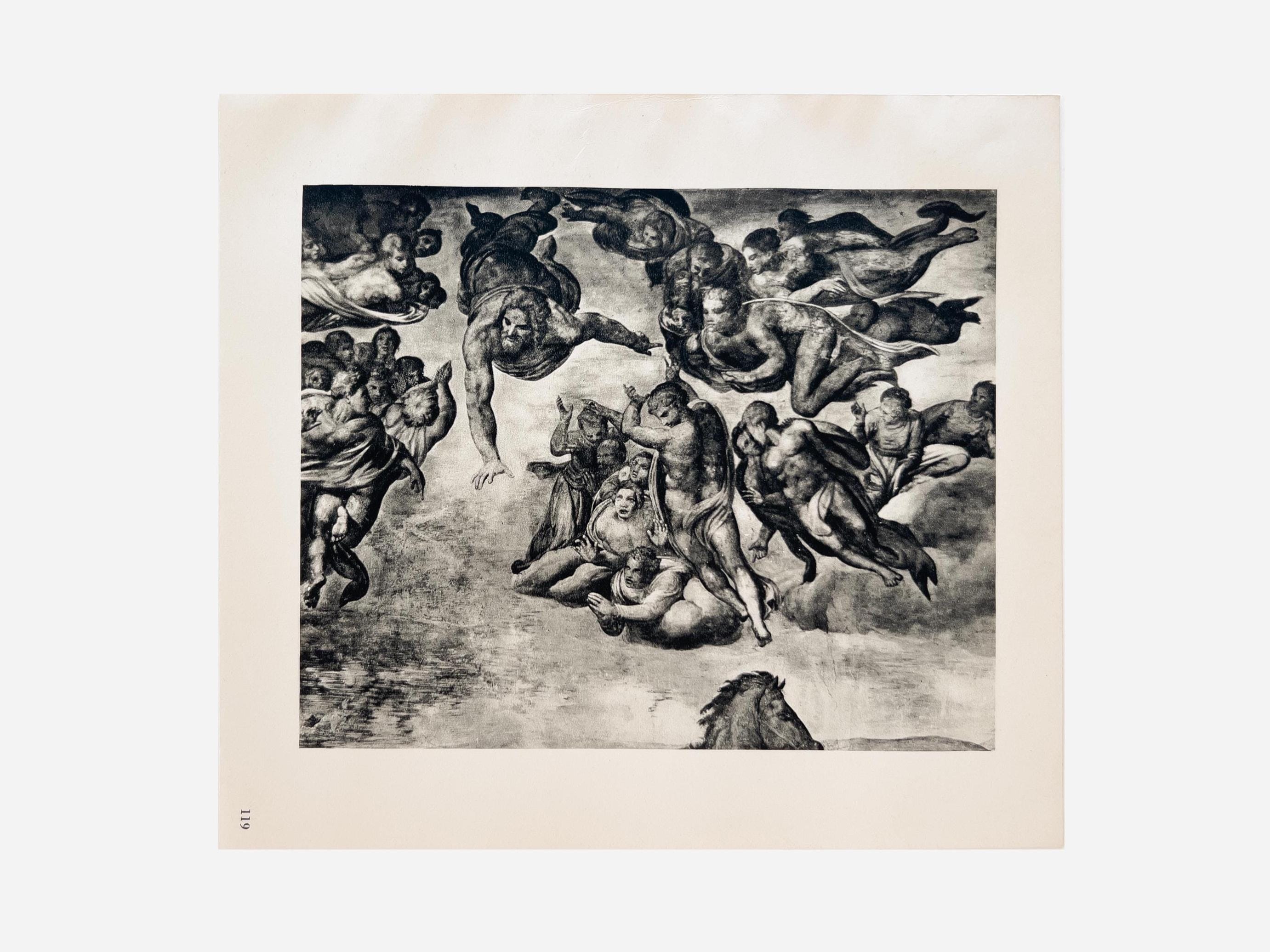 ミケランジェロ：最後の審判 – 1940年のオリジナル銅版画 - Etsy 日本
