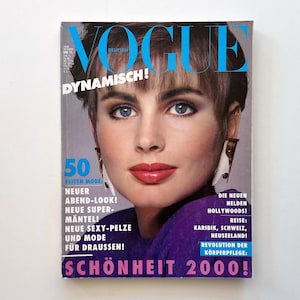 1985 | VOGUE German | Vintage Fashion Magazine | Alex Singer Cover