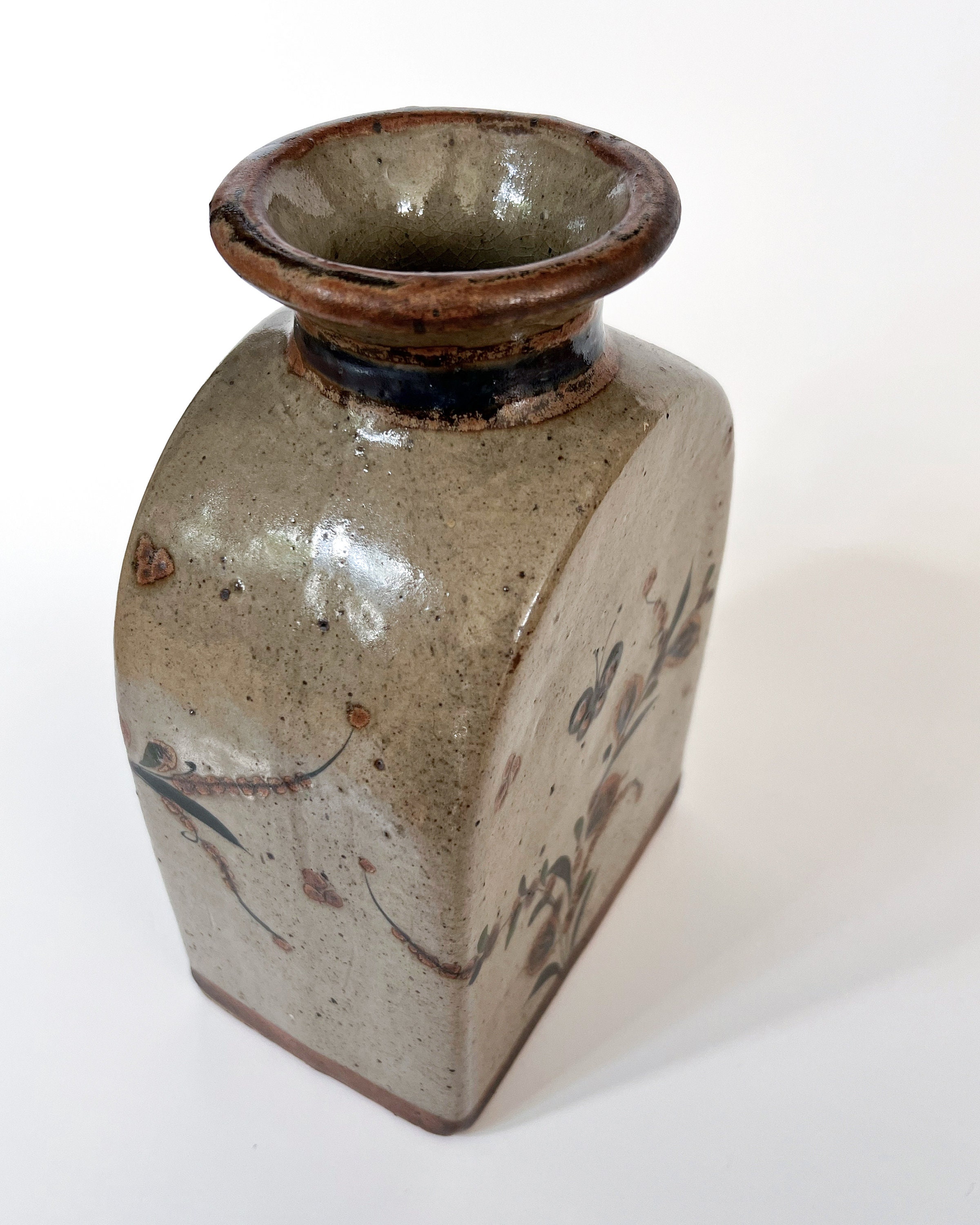 Jorge Wilmot Ceramic Vase – Hand-painted, Vintage Mexican