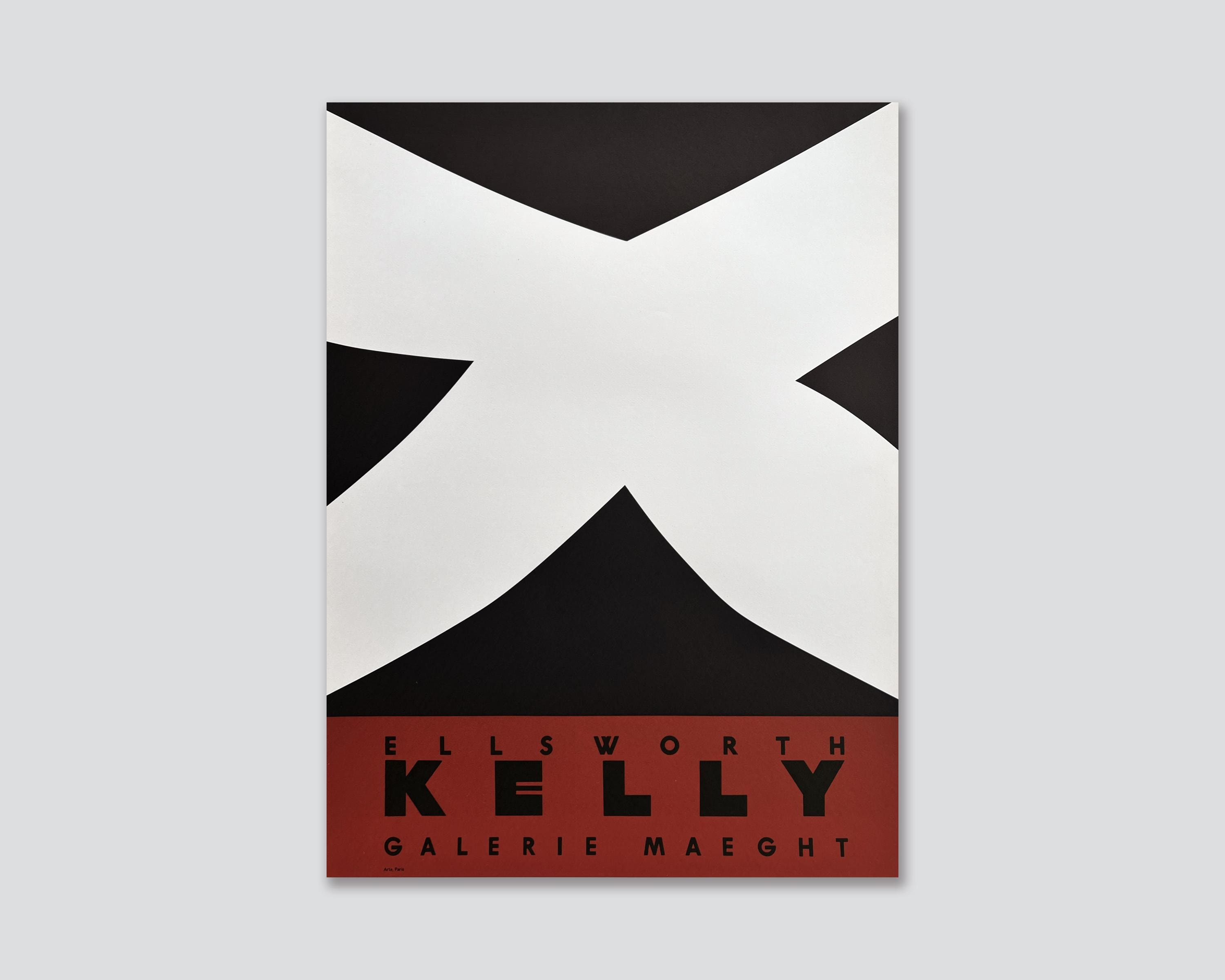 1958 Ellsworth Kelly – Noir Et Rouge – Galerie Maeght Paris