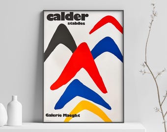 ALEXANDER CALDER, Original Lithographic Exhibition Poster