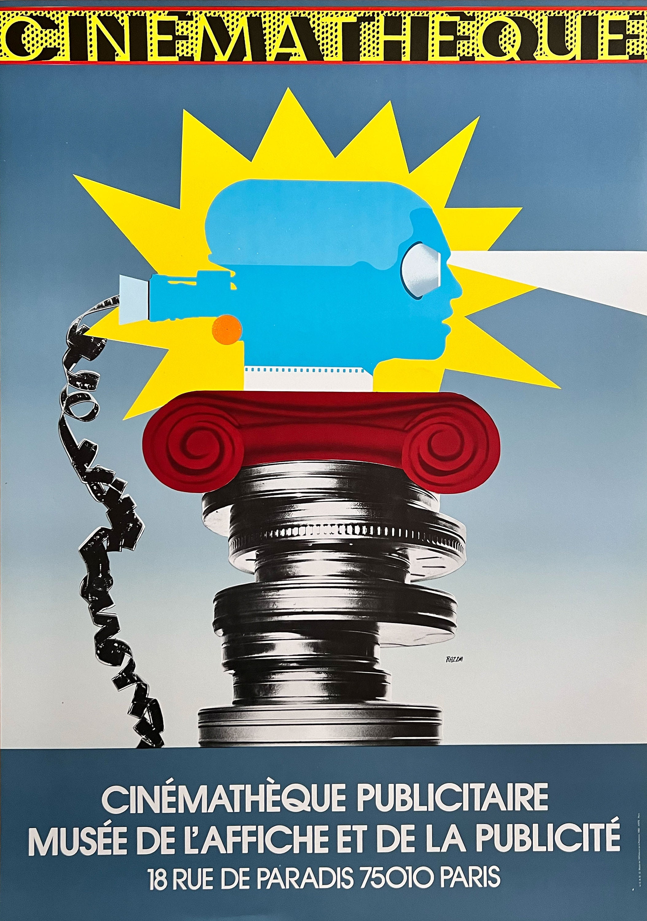 Cinematheque/ラッツィア/ポスター ラッツィア ポスター シネマテーク、パリ 1982 |展覧会オリジナル