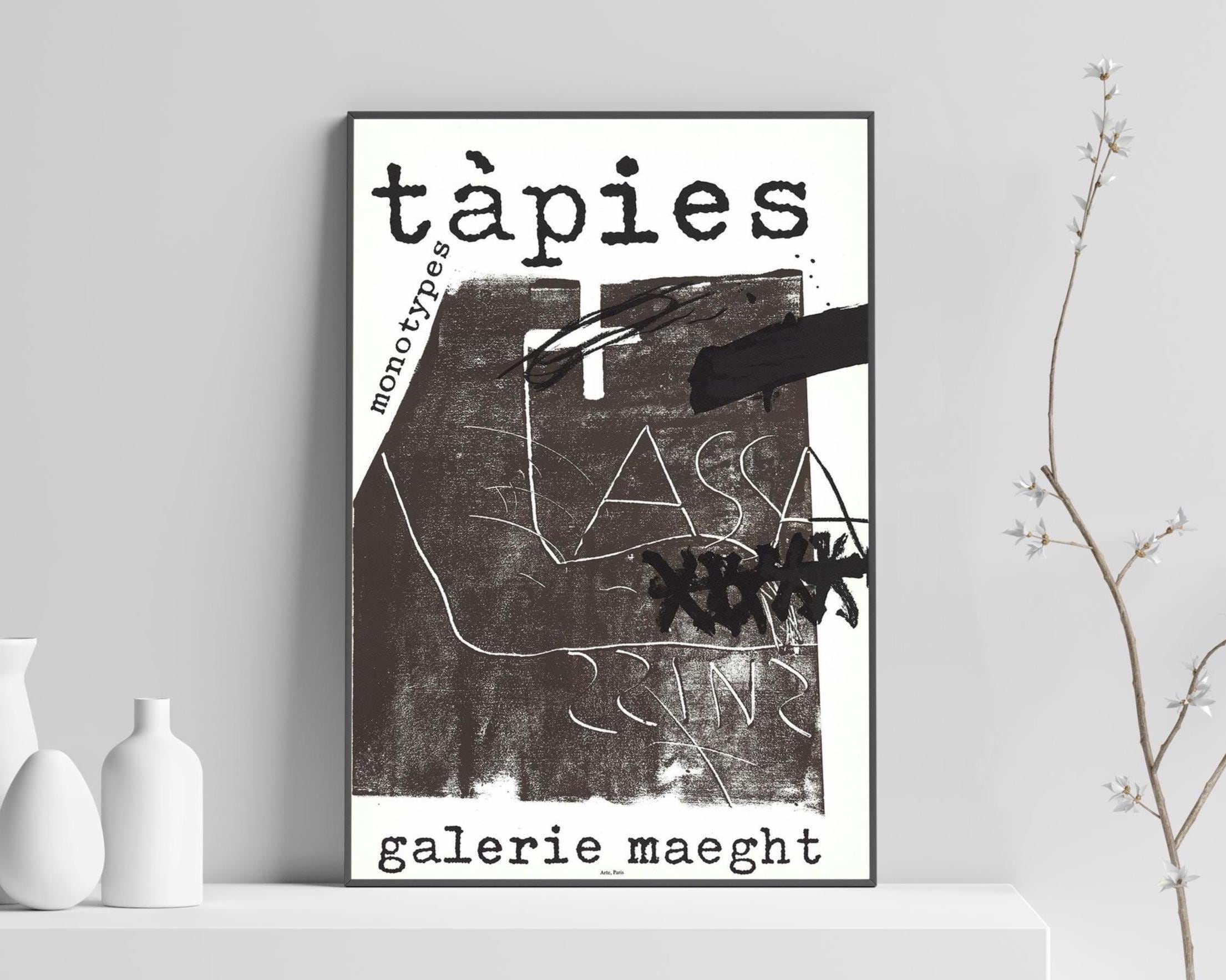 1974 – Antoni Tàpies – Original Exhibition Poster – Vintage Art