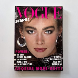 1985 | VOGUE German | Vintage Fashion Magazine | Joanna Pacula Cover
