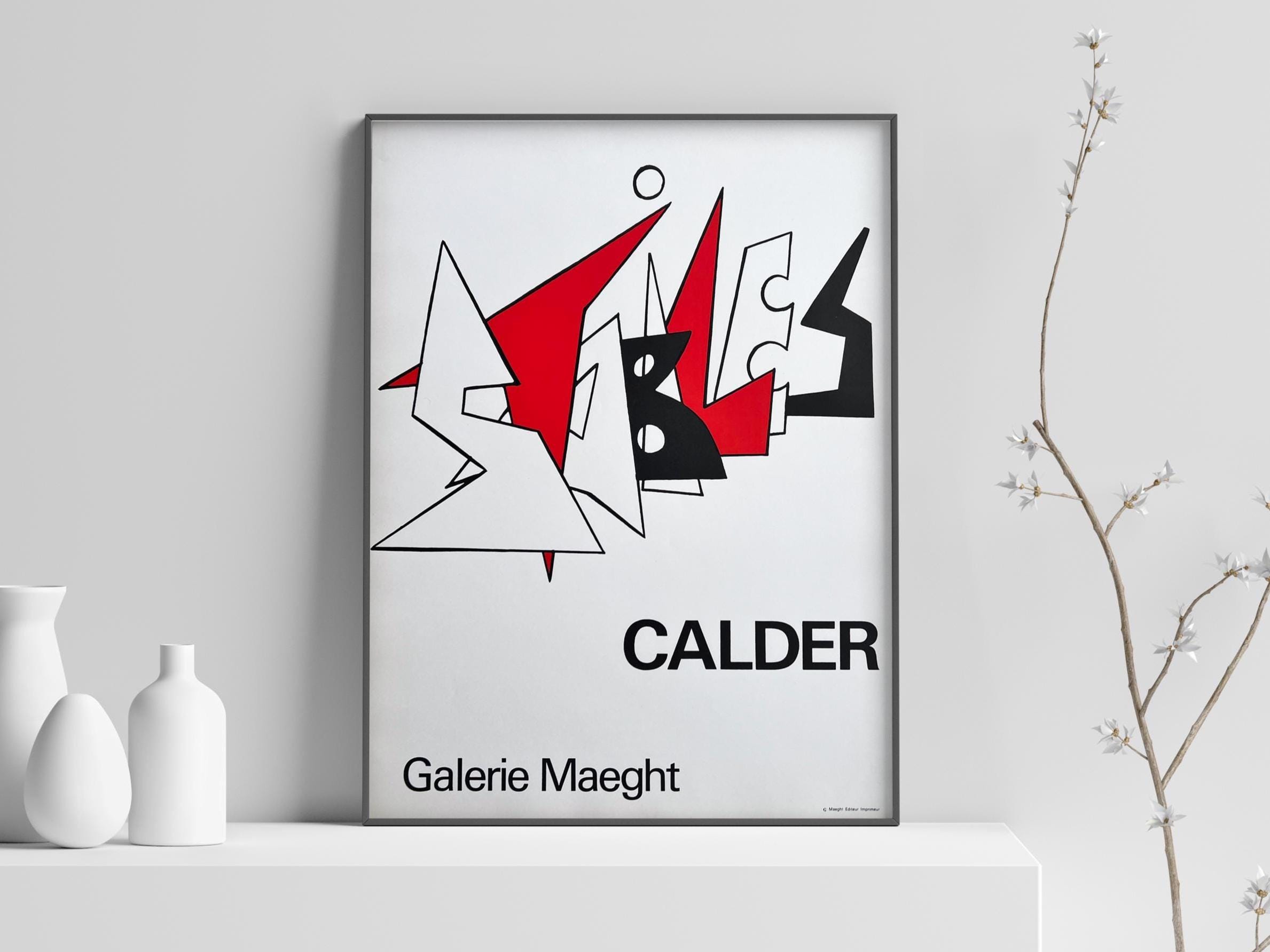 1963 Alexander Calder – STABILES – Galerie Maeght Paris – Original