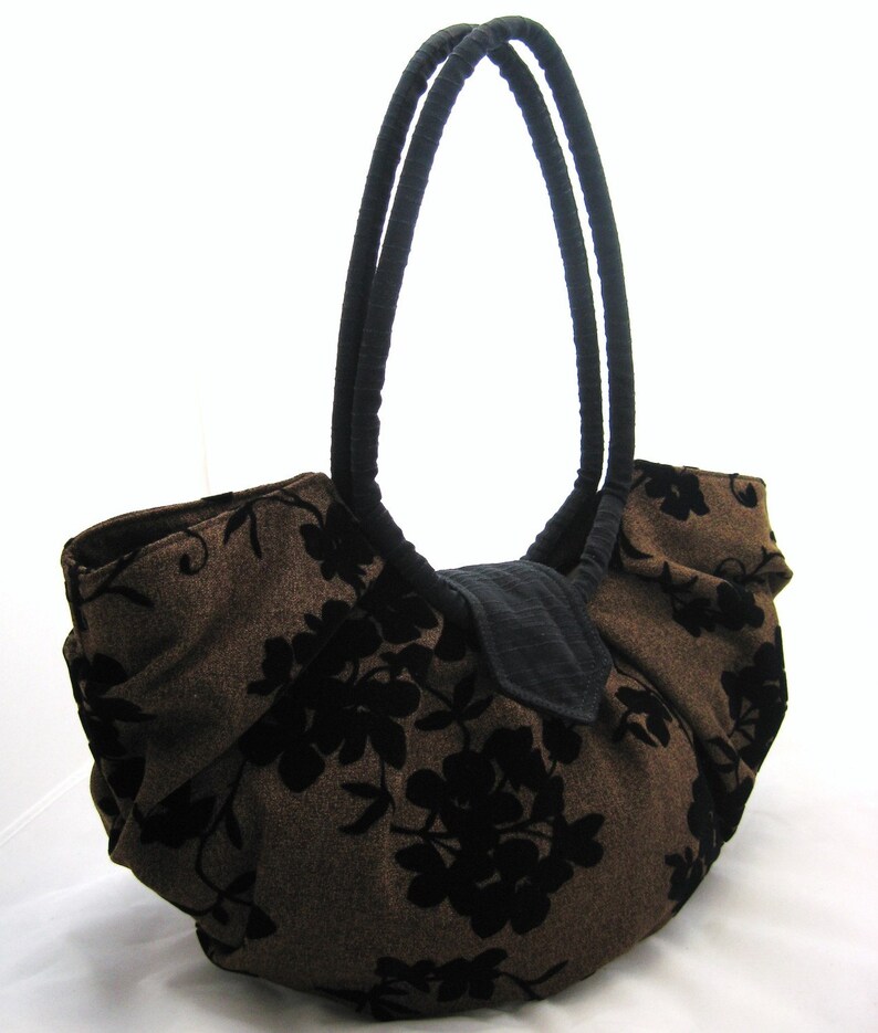 black floral purse