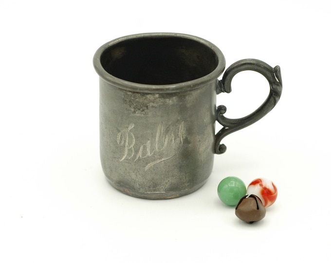 Vintage Silver Baby Cup Made by Quadruple WR New York, Silver Plated