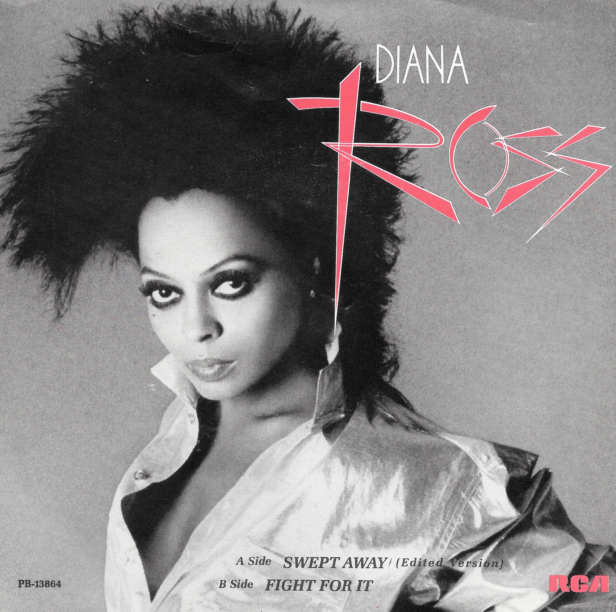 Vintage Diana Ross Album Swept Away Single Fight For It Etsy