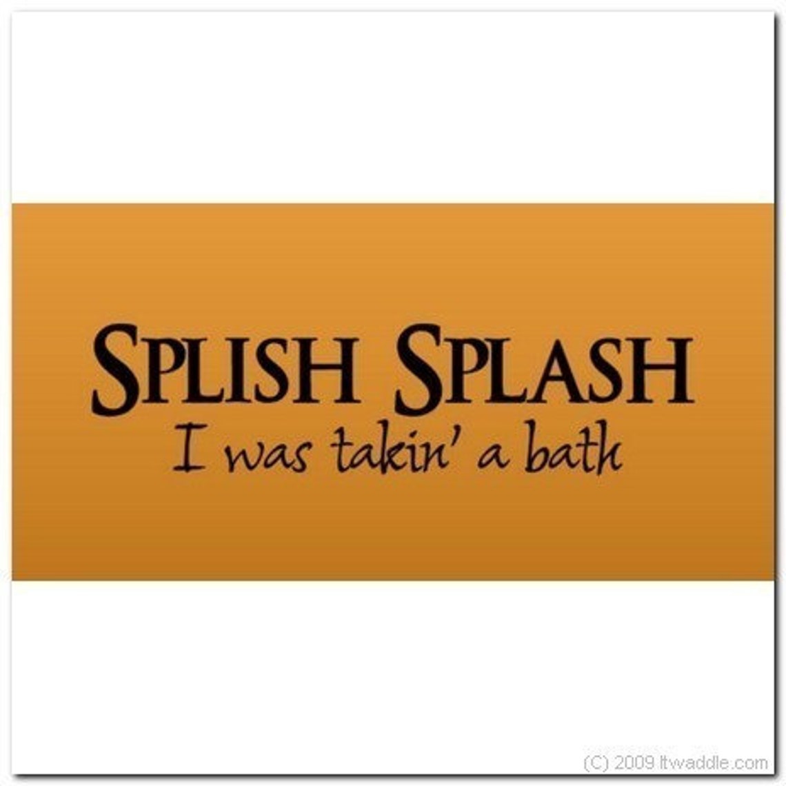 SPLISH SPLASH Vinyl Wall Lettering Words Phrase Decal Etsy