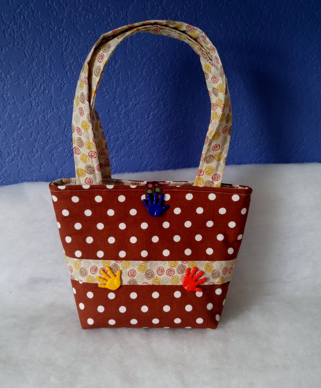 Little Girls Purse Little Girls Handbag Polka Dots Purse Etsy
