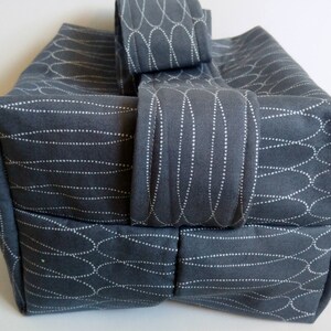 Gray Cotton Shoulder Handbag: Large Zipper Travel Bag image 4